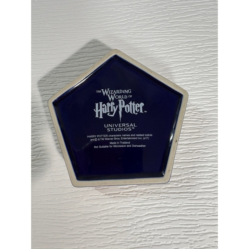 Harry Potter Universal Studios Chocolate Frog Ceramic Trinket Dish Blue S0023